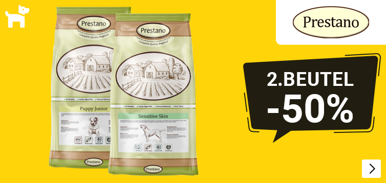PRESTANO 2e zak 50% korting DOG